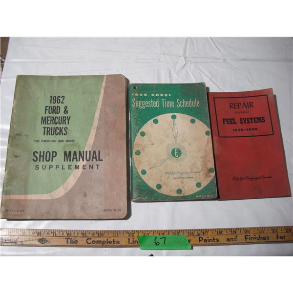 vintage shop manual + repair books