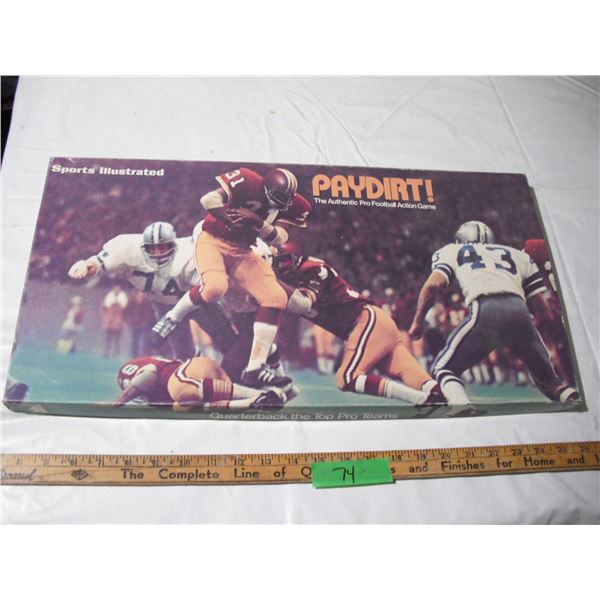 1973 sports illustrated paydirt game w/ instructions