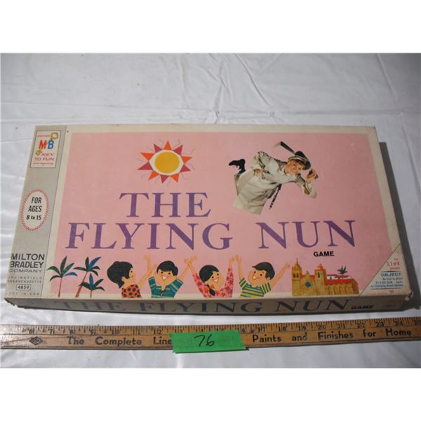 the flying nun game 1968 instructions in box lid