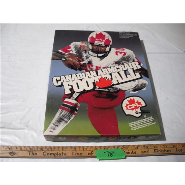 1985 canadian armchair football game w/ instructions