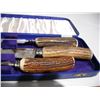 Image 2 : birks 3 pc bone handle carving set on original case