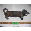 Image 1 : vintage cast iron dachshund dog boot scraper (13" long)