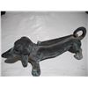 Image 2 : vintage cast iron dachshund dog boot scraper (13" long)