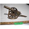Image 1 : vintage brass toy cannon (11.5" long)