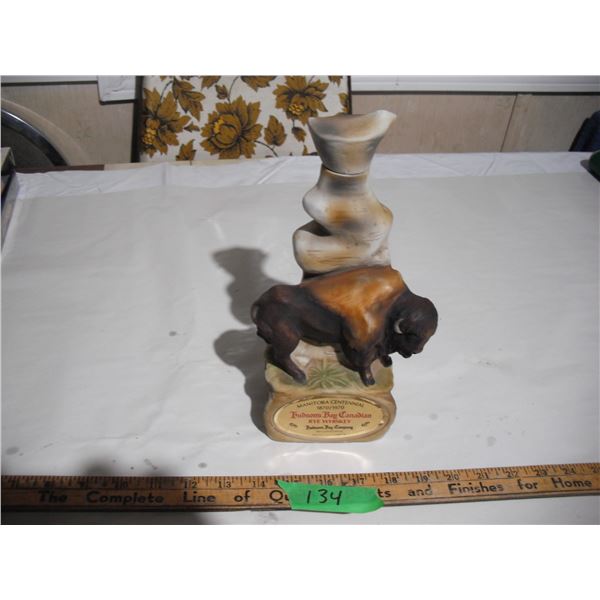 hudson bay 1870 1970 manitoba centennial buffalo decanter