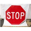 Image 1 : unused aluminum reflective stop sign (23 3/4x23 3/4)
