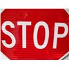 Image 5 : unused aluminum reflective stop sign (23 3/4x23 3/4)