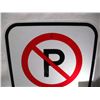 Image 2 : unused no parking aluminum sign (12x18)