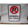 Image 1 : unused non parking wed 9-12 aluminum sign (12x18)