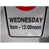 Image 3 : unused non parking wed 9-12 aluminum sign (12x18)