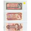 Image 1 : (3) Canada Two-Dollar Bank Notes - 1954, 1974, 1986