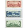 Image 2 : (3) Canadian Bank Notes - 1954 Two-Dollar Bill, 1954 Five-Dollar Bill, 1967 One-Dollar Bill