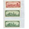 Image 2 : (3) Canadian Bank Notes.  Includes 1954 Two-Dollar Bill, (2) 1967 One-Dollar Bills