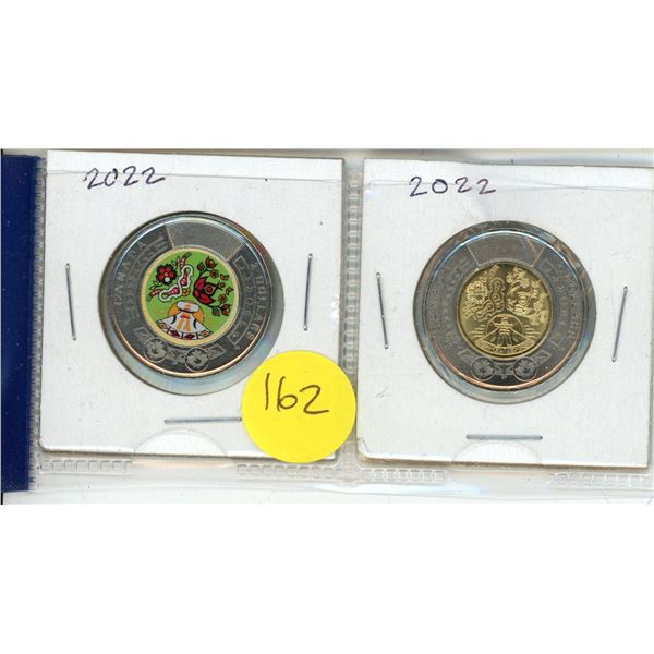 2023 Canada Toonie Two-Dollar “National Indigenous Peoples Day” Coloured & Plain C