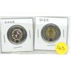 Image 1 : 2023 Canada Toonie Two-Dollar “Jean Paul Riopelle” Coloured & Plain Coin Set