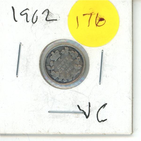 1902 Canada Silver 5 cent Coin