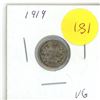 Image 1 : 1919 Canada Silver 5 cent Coin