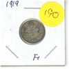 Image 1 : 1919 Canada Silver 10 cent Coin