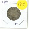 Image 1 : 1917 Canada Silver 25 cent Coin