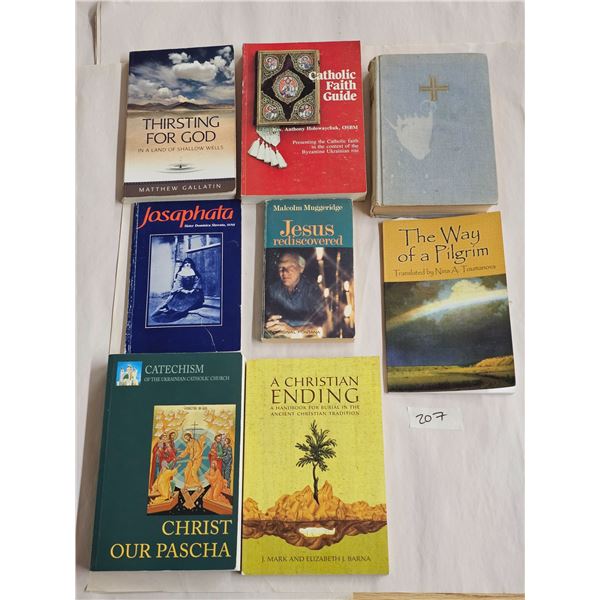 Books: Byzantine Rite eg. Ukrainian Catholic, Ukrainian Catholic Catechism for adults, and interdeno