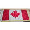 Image 2 : Canadian flag, Ukrainian flag and small Saskatchewan flag, all made of cloth and in good condition.