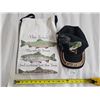 Image 1 : Gag fishing apron and “Kiss My Bass” cap.