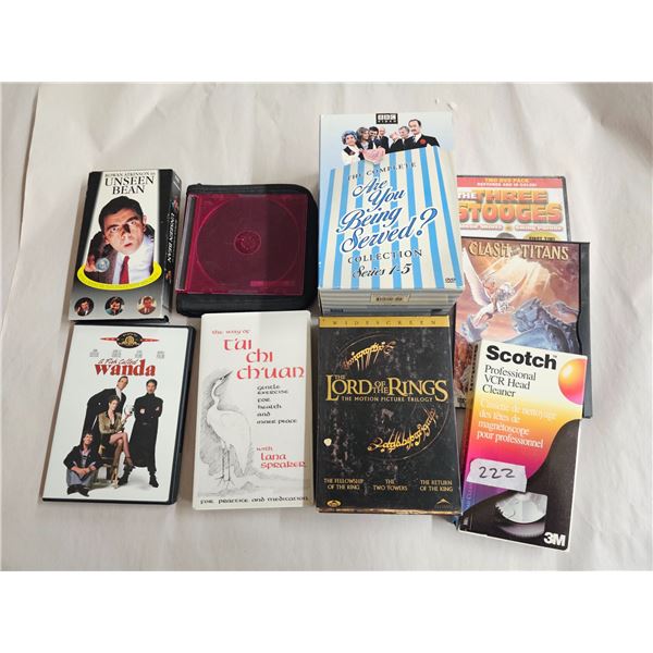 Movie CDs: Three Stooges, Are You Being Served Series 1-5, Lord of The Rings (3 CDs), Clash of the T