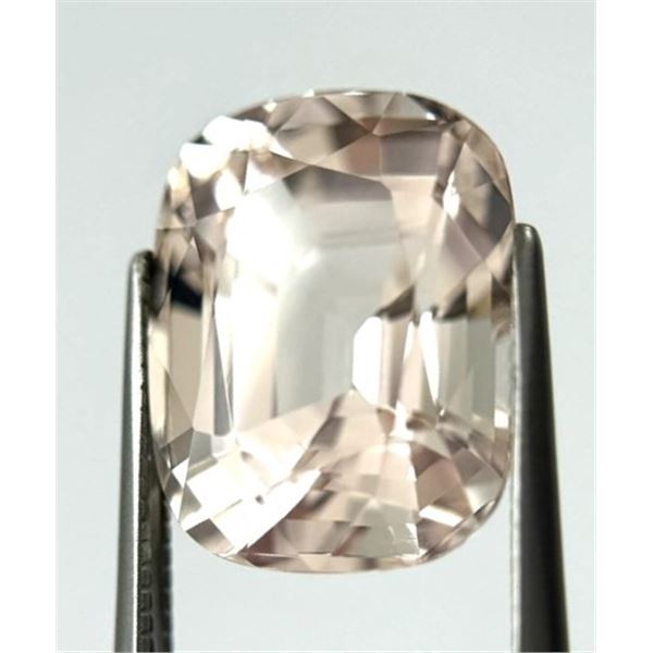 12.59 ct Certified Pink Morganite gemstone ($12,880 Appraisal)