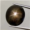 Image 2 : 5.38 ct Certified Black Star Sapphire gemstone ($5,568 Appraisal)