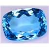 Image 1 : 50.9 ct certified swiss blue topaz gemstone (10,690 appraisal)