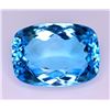 Image 2 : 50.9 ct certified swiss blue topaz gemstone (10,690 appraisal)