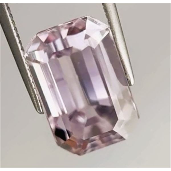12.85 ct certified pink kunzite gemstone (6,425 appraisal)