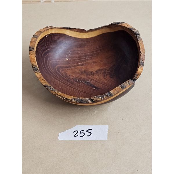 Natural Style Turned Wood Bowl