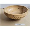 Image 1 : Turned Wood Bowl w/ Spiral Pattern