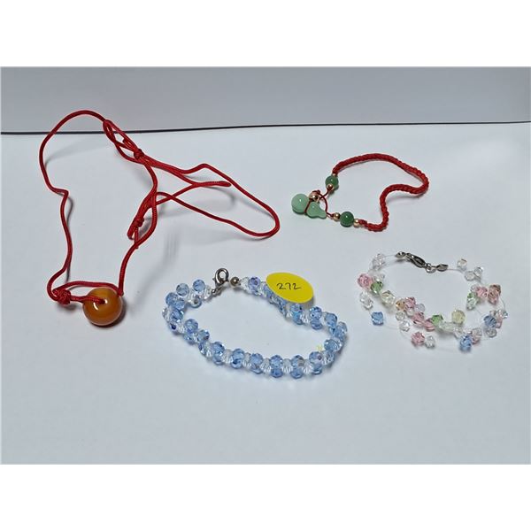 necklace + baby bracelets