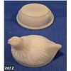 Image 2 : Milk Glass Hen on the Nest - 4 3/4 inches, no damage