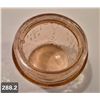 Image 2 : Miniature Pink Glass covered Biscuit Jar w/lid, no damage