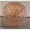Image 3 : Miniature Pink Glass covered Biscuit Jar w/lid, no damage