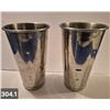 Image 1 : Pair of Hamilton Beach stainless steel milkshake maker cups