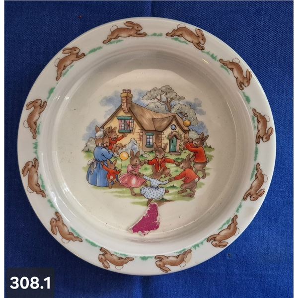 Royal Doulton Bunnykins child's bowl - Ring Around the Rosie