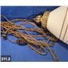 Image 2 : MCM Hanging retro swag lamp, with long cord and chain, plug-in and switch in cord, great condition