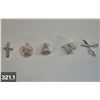 Image 1 : Group #4 - 5 Sterling Silver Charms, all marked