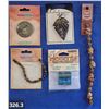 Image 3 : Jewelry Making Supplies - Tiger Eye stones, Red Jasper, Millifiore glass, glass beads, etc