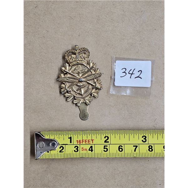 Canadian Armed Forces Tri-Services slider cap badge - Army, Navy, Air Force