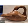 Image 2 : Large Folk Art hand-carved goose - Glass eyes, 1940s, 17 inches long