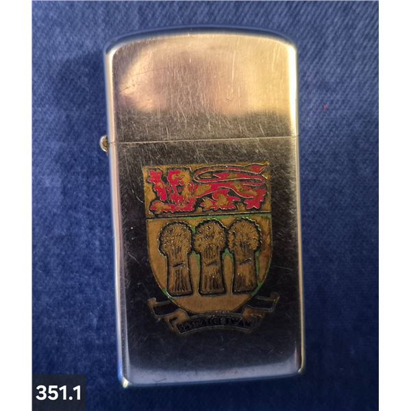 Zippo Lighter - Sask. crest