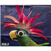 Image 2 : Large Metal Art parrot - 22 inches tall, steel feet