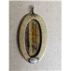 Image 2 : Victorian Tiger Eye pendant - Marked "20 12k" (I think for 1/20 plated)