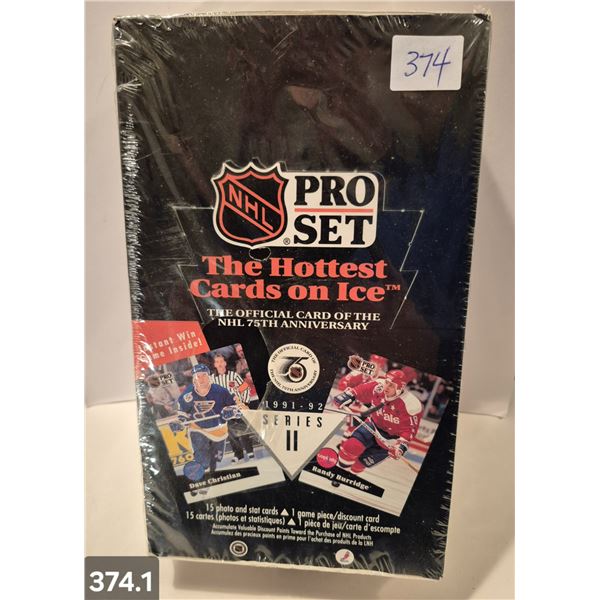 1991-1992 NHL Pro Set Hockey cards, Series II, 36 packs of 15