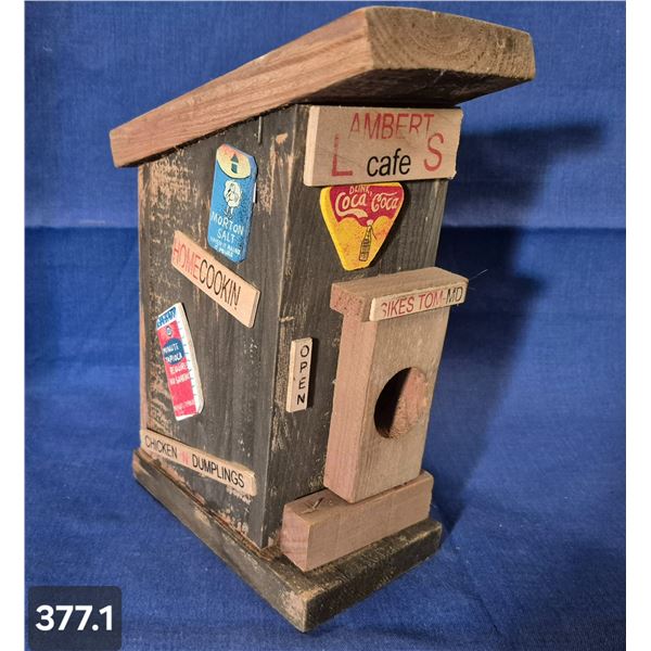 Folk Art - solid wood bird house
